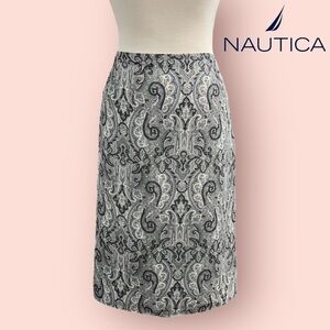 NAUTICA  (EUC) PAISLEY PENCIL SKIRT SIZE 12